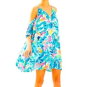Lilly Pulitzer Bellamie Dress Tippy Cold Shoulder